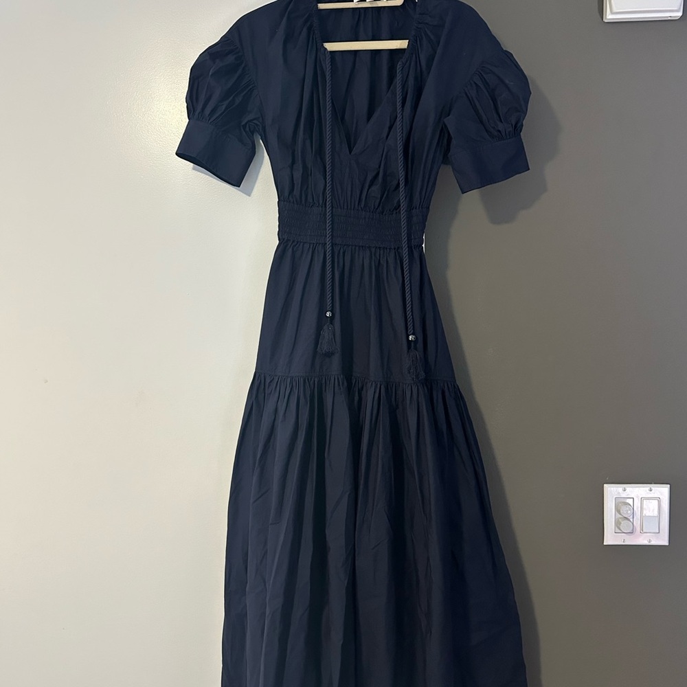 A.L.C. Dark Blue Long Sleeve Dress